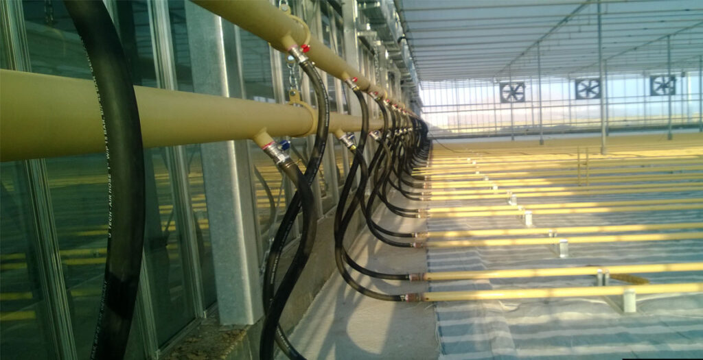 سیستم گرمایش گلخانه - گرمایش از بستر زمین