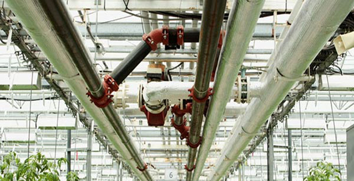 گرمایش سقفی گلخانه