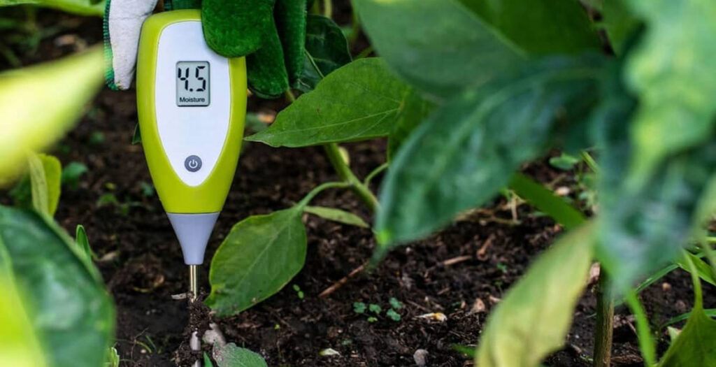 سنسور گلخانه - سنسور رطوبت خاک گلخانه برای سنجش میزان رطوت خاک استفاده کنید. این سنسور تعیین‌کننده تعداد دفعات آبیاری و میزان آبیاری خاک است.